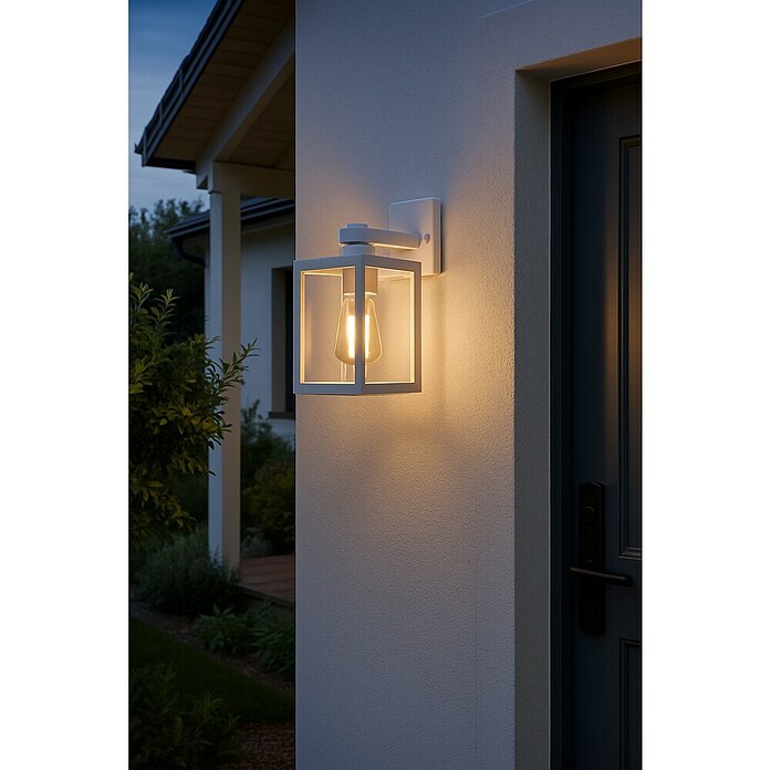 Eglo Aplique exterior Olgiata-E (60 W, Blanco, IP44) | BAUHAUS