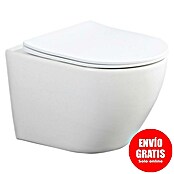 Taza de WC suspendida Pisa (Sin borde de descarga, Forma de descarga: Por separado, Salida WC: Horizontal, Blanco, Brillante) | BAUHAUS