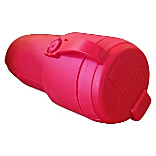 Gummi-Schutzkontakt-Kupplung (Rot, 250 V, 16 A, IP44)