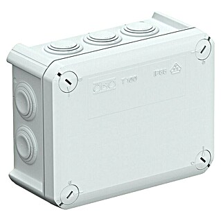 Abzweigkasten (150 x 116 x 67 mm, Aufputz, Lichtgrau, RAL 7035, IP55, 1 Stk.)