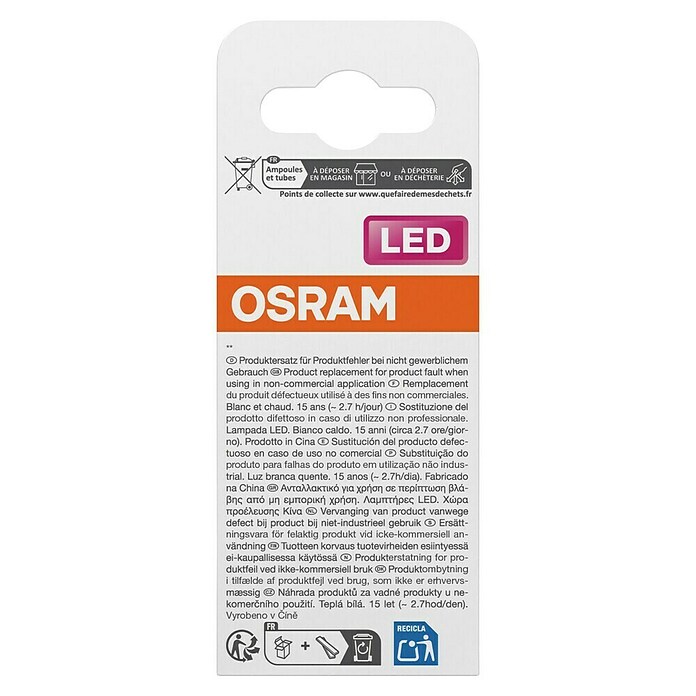 Osram LED-Leuchtmittel P25 frosted (E14, 1,8 W, 250 lm) | BAUHAUS