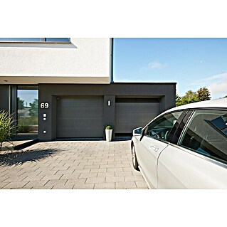 Solid Elements Garagentor Solid Pro Iso (2 500 x 2 125 mm, Außen: Anthrazitgrau, Innen: Grauweiß)