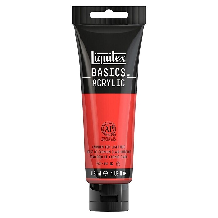 Liquitex Basics Akrilna boja  (Svijetla kadmij crvena, 118 ml) | BAUHAUS