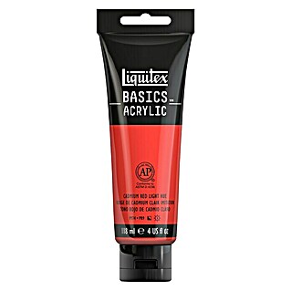 Liquitex Basics Acrylfarbe (Kadmiumrot hell, 118 ml)