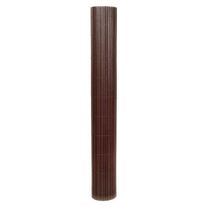Nortene Sichtschutzmatte Surfcane - 300 x 100 cm, Kunststoff, Braun - Ein brauner Sichtschutz aus Latten mit horizontalen Bindungen, ideal für Garten oder Balkon, bietet Privatsphäre und Schutz vor Wind und Sonne.