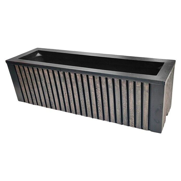 Roto Pflanzkasten Balboa (Schwarz,Braun, Kunststoff, L x B x H: 121 x 35 x 36 cm) | BAUHAUS