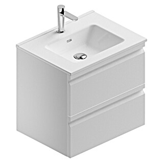 Camargue Pull Waschtischunterschrank Pull (B x T x H: 59,5 x 45,4 x 55 cm, Weiß)