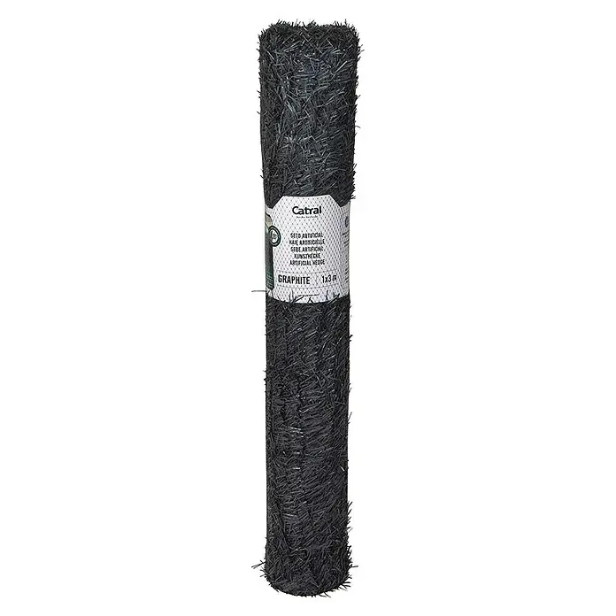 Nortene Sichtschutzmatte - 300 x 100 cm - Eine Rolle künstlicher Graphit-Hecke, die sich ideal für den diskreten Gartenzaun eignet und einen Hauch von Privatsphäre bietet.