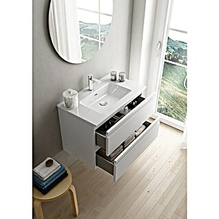 Camargue Pull Waschtischunterschrank Pull (B x T x H: 79,5 x 45,4 x 55 cm, Weiß)