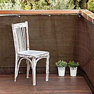 Balkon-Sichtschutz 110x1800 Cm Ohne Bohren – UV-beständig, Blickdicht, Mit Alu-Ösen & Kabelbindern