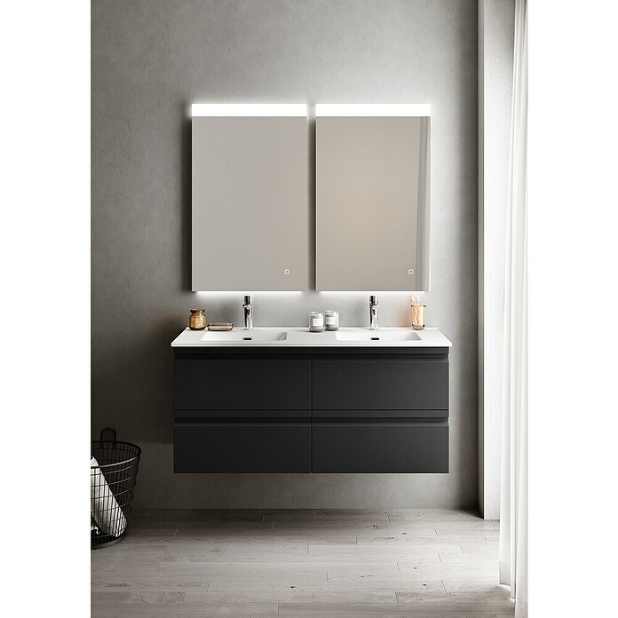 Camargue Pull Waschtischunterschrank Pull (B x T x H: 120 x 45,4 x 55 cm, Grafit) | BAUHAUS