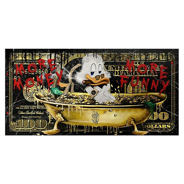 Dotcomcanvas Leinwandbild (More Money Duck, B x H: 150 x 75 cm) | BAUHAUS