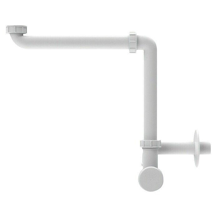 Hutterer & Lechner Waschtisch-Siphon HL137N/30 (Durchmesser: 32 mm, 1 ¼″, Polypropylen) | BAUHAUS