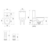 Artysan Pack de WC Inter 7 (Sin borde de descarga, Salida WC: Vertical, Blanco) | BAUHAUS