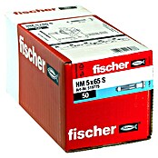 Fischer Metall-Hohlraumdübel HM 5 x 65 S (Ø x L: 5 x 65 mm, Bohrtiefe: Min. 71 mm, 50 Stk.)