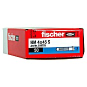 Fischer Metall-Hohlraumdübel HM 4 x 45 S (Ø x L: 4 x 45 mm, Bohrtiefe: Min. 52 mm, 50 Stk.)