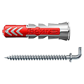 Fischer Duopower Dübel-Set 10x50 WH (Länge Dübel: 50 mm, 2 Stk., Länge Haken: 77 mm)