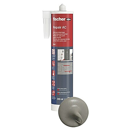 Fischer Reparaturmörtel Premium (Farbe: Zementgrau, 310 ml)