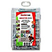 Fischer Meister-Box Universaldübel-Set UX / R (118-tlg., Mit Schrauben/Haken, Nylon)