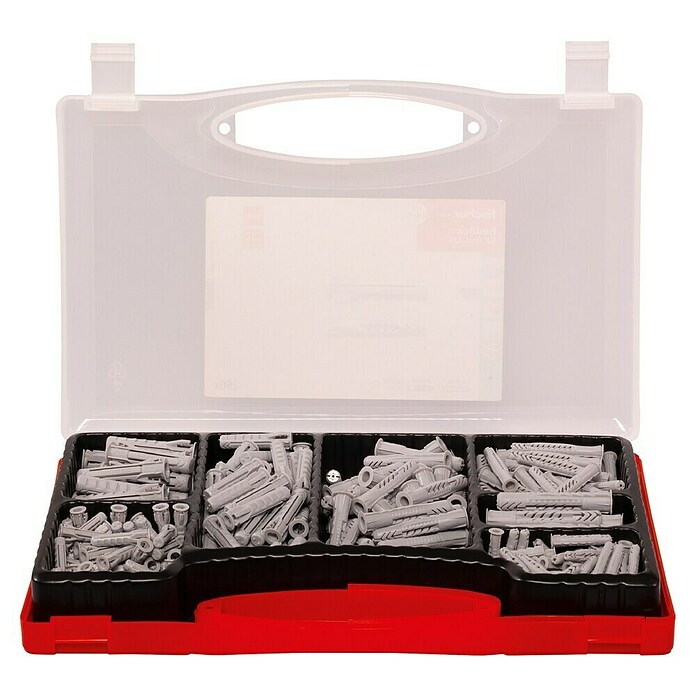 Fischer Meister-Box Dübelsortiment SX / UX (290-tlg., Ohne Schrauben/Haken, Nylon)