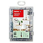 Fischer Meister-Box Gipskartondübel-Set GK (101-tlg., Mit Schrauben/Haken, Nylon)