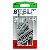Stabilit Universal-Durchsteckdübel-Set (Durchmesser Dübel: 6 mm, Länge Dübel: 50 mm, 10 Stk., Mit Schrauben)