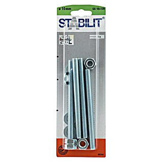 Stabilit Gewindestangen-Set GS 10x120 (Länge: 120 mm, Gewinde: M 10)
