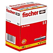 Fischer Spreizdübel S (Durchmesser Dübel: 8 mm, Länge Dübel: 40, 100 Stk., Ohne Rand)