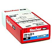 Fischer Metall-Hohlraumdübel HM 4 x 60 S (Ø x L: 4 x 60 mm, Bohrtiefe: Min. 65 mm, 50 Stk.)