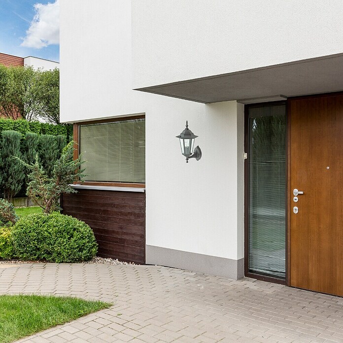Aplique exterior Orlando  (Ascendente, 60 W, IP44, Negro)