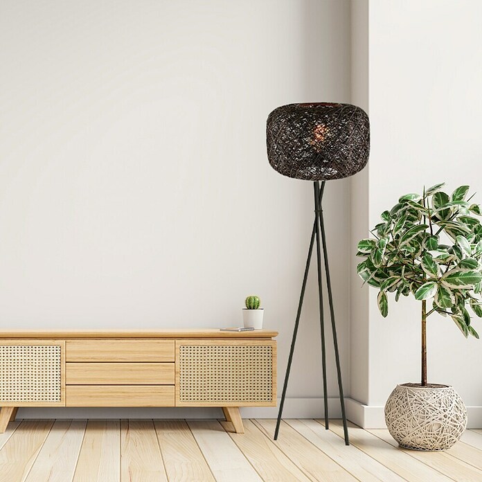 Lámpara de pie Ankara (40 W, Marrón, Altura: 155 cm)