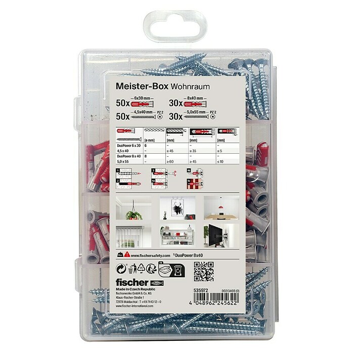Fischer Meister-Box Dübel-Set Duopower (160-tlg.)