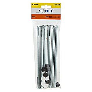 Stabilit Zidni okvirni vložek (Premer izvrtine: 10 mm, Dolžina zidnega vložka: 182 mm, 6 kos, Maksimalna debelina sestavnega dela: 152 mm)