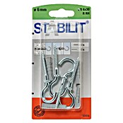 Stabilit Universaldübel-Set (Durchmesser Dübel: 6 mm, Länge Dübel: 30 mm, 4 Stk., Mit Haken)
