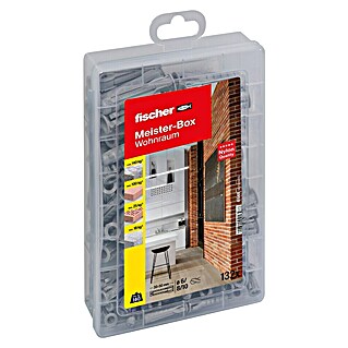 Fischer Meister-Box Spreizdübel-Set SX (Nylon, Ohne Schrauben/Haken, 132 -tlg.)