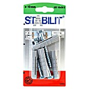 Stabilit Universal-Durchsteckdübel-Set (Durchmesser Dübel: 10 mm, Länge Dübel: 50 mm, 4 Stk., Mit Schrauben)