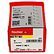 Fischer Taco para tornillo (Diámetro taco: 6 mm, Longitud taco: 40 mm, 50 uds.)
