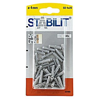 Stabilit Spreizdübel (Durchmesser Dübel: 4 mm, Länge Dübel: 20 mm, 50 Stk.)