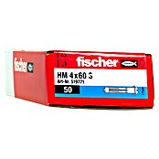 Fischer Metall-Hohlraumdübel HM 4 x 60 S (Ø x L: 4 x 60 mm, Bohrtiefe: Min. 65 mm, 50 Stk.)