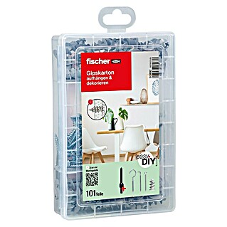 Fischer Meister-Box Gipskartondübel-Set GK (Nylon, Mit Schrauben/Haken, 101 -tlg.)