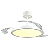 Trio Lighting Ventilador de techo Kasfjord (Blanco, 106,5 cm, 34 W, Blanco cálido) | BAUHAUS