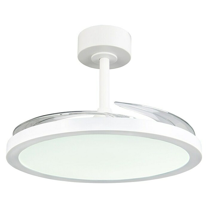 Trio Lighting Ventilador de techo Kasfjord (Blanco, 106,5 cm, 34 W, Blanco cálido) | BAUHAUS
