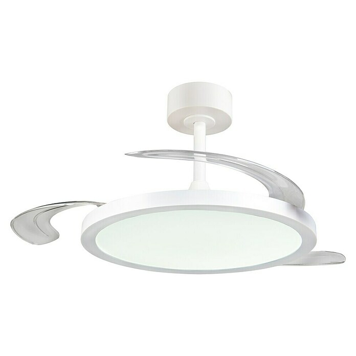 Trio Lighting Ventilador de techo Kasfjord (Blanco, 106,5 cm, 34 W, Blanco cálido) | BAUHAUS