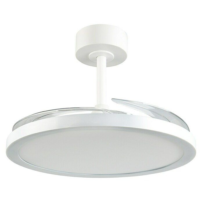 Trio Lighting Ventilador de techo Kasfjord (Blanco, 106,5 cm, 34 W, Blanco cálido) | BAUHAUS