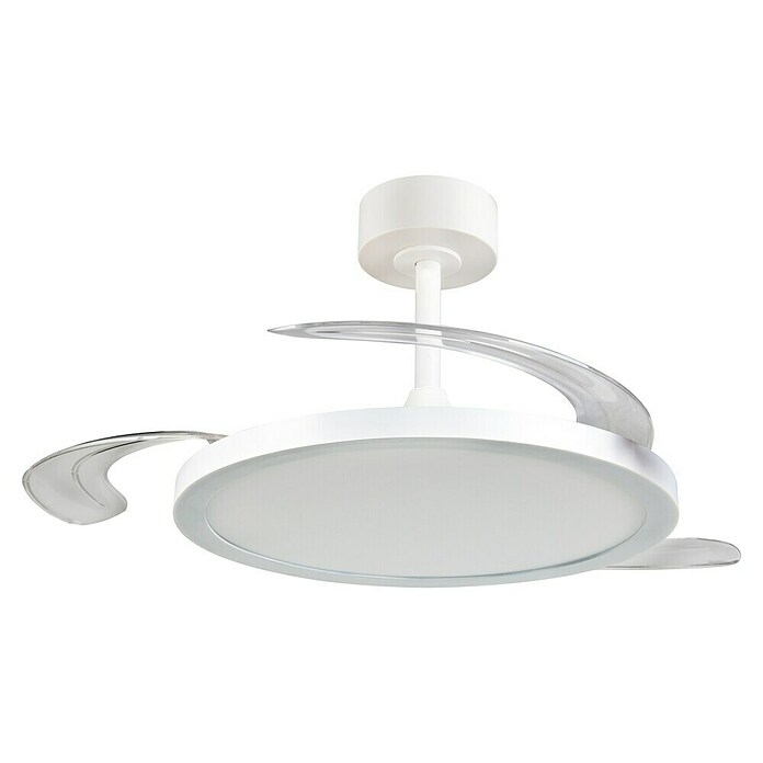 Trio Lighting Ventilador de techo Kasfjord (Blanco, 106,5 cm, 34 W, Blanco cálido) | BAUHAUS