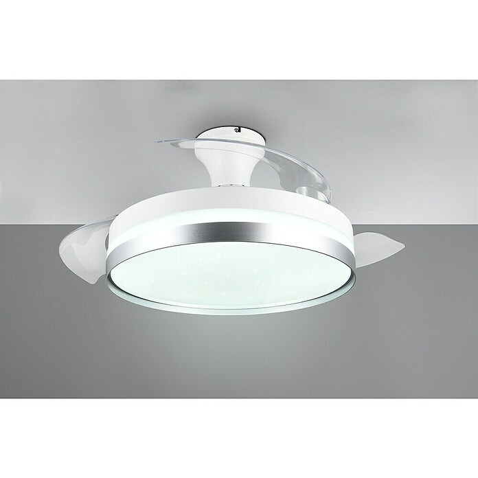Trio Lighting Ventilador de techo Lindberg (Blanco, 100 cm, 35 W, Blanco cálido) | BAUHAUS