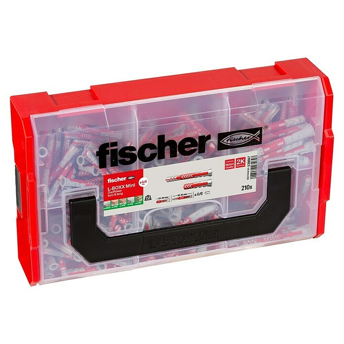 Fischer Duopower Universaldübel-Set Fixtainer - Tiefenbiss-Box (210 -tlg.) | BAUHAUS