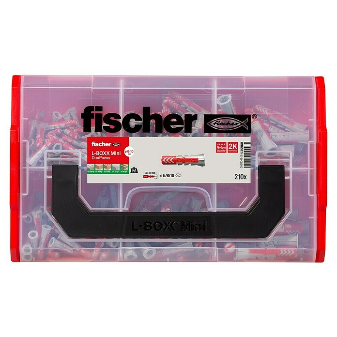 Fischer Duopower Dübelsortiment FIXtainer (210 -tlg.) | BAUHAUS