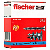 Fischer Taco para cartón yeso GK (Longitud taco: 22 mm, Con tornillos, Con borde, 50 ud.) | BAUHAUS