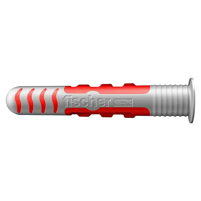 Fischer Dübel- & Schraubenbox DuoSeal - Durchmesser Dübel: 8 mm, Länge Dübel: 48 mm, 25 Stk. - Fischer UX Universaldübel mit Kragen für sichere Befestigung in Voll-, Loch- und Plattenbaustoffen. Ideal für Heimwerker und Profis.